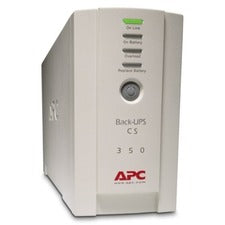 APC by Schneider Electric BACK-UPS CS 350VA Tower - 6 Hour Recharge - 4.70 Minute Stand-by - 220 V AC Input - 230 V AC Output - USB - 1 x IEC 60320 C13, 3 x IEC 60320 C13, 2 Receptacle(s) - 6 x Battery/Surge Outlet