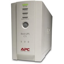 APC by Schneider Electric Back-UPS CS 500VA Tower - 2.40 Minute Stand-by - 220 V AC Input - 230 V AC Output - Stepped Sine Wave - USB - 2 x IEC 60320 C13, 3 x IEC 60320 C13, 1 Receptacle(s) - 6 x Battery/Surge Outlet