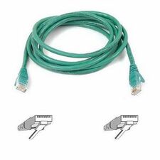 Belkin RJ45 CAT-5e Patch Cable, Snagless Molded Green 03 3 ft Category 5e Network Cable for MacBook Air, MacBook Pro, Network Device - First End: 1 x RJ-45 Network - Male - Second End: 1 x RJ-45 Network - Male - Patch Cable - Gold Plated Connector - 24 AW