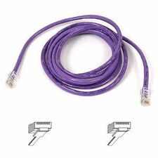 Belkin RJ45 CAT-5e Patch Cable Purple 10 10 ft Category 5e Network Cable for Network Device - First End: 1 x RJ-45 Network - Male - Second End: 1 x RJ-45 Network - Male - Patch Cable - Gold Plated Connector - 24 AWG - Purple - 1 Each