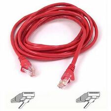Belkin RJ45 CAT-5e Patch Cable Red 05 5 ft Category 5e Network Cable for Network Device - First End: 1 x RJ-45 Network - Male - Second End: 1 x RJ-45 Network - Male - Patch Cable - Gold Plated Connector - 24 AWG - Red - 1 Each