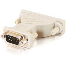 C2G Serial Adapter 1 x 9-pin DB-9 Serial Male - 1 x 25-pin DB-25 Serial Female - Beige - 1 Each