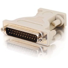 C2G Serial Adapter 1 x 9-pin DB-9 Serial Female - 1 x 25-pin DB-25 Serial Male - Beige - 1 Each