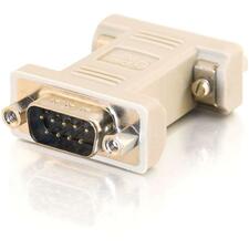 C2G Null Modem Adapter 1 x 9-pin DB-9 RS-232 Serial Male - 1 x 9-pin DB-9 RS-232 Serial Female - Beige - 1 Each