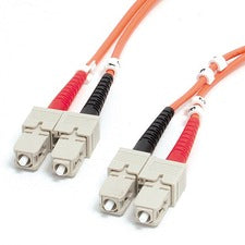 StarTech.com 1m Multimode Fiber Patch Cable SC-SC 3.28 ft Fiber Optic Network Cable for Network Device - First End: 2 x SC/UPC Network - Male - Second End: 2 x SC/UPC Network - Male - 10 Gbit/s - Patch Cable - LSZH - Duplex - 62.5/125 µm - Orange -