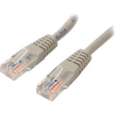 StarTech.com 6 ft Gray Molded Cat5e UTP Patch Cable 6 ft Category 5e Network Cable - First End: 1 x RJ-45 Network - Male - Second End: 1 x RJ-45 Network - Male - Patch Cable - Gray - 1 Each