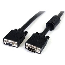 StarTech.com VGA Monitor Coaxial Extension Cable 15 ft Coaxial Video Cable for Monitor, Video Device, KVM Switch - First End: 1 x HD-15 - Male - Second End: 1 x HD-15 - Female - Extension Cable - Supports up to 1024 x 768 - Nickel Plated Connector - Black