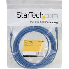 StarTech.com Cat 5e UTP Patch Cable 25 ft Category 5e Network Cable - First End: 1 x RJ-45 Network - Male - Second End: 1 x RJ-45 Network - Male - Patch Cable - Blue - 1 Each