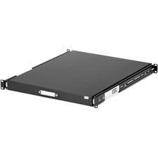 StarTech.com 22 Deep Slide Server Rack Cabinet Shelf For Server - 1U Rack Height - Rack-mountable - Black - Cold-rolled Steel (CRS) - 55.12 lb Static/Stationary Weight Capacity - TAA Compliant