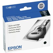 Epson 48 Original Standard Yield Inkjet Ink Cartridge - Black - 1 Each 450 Pages