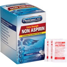 PhysiciansCare Single Dose Non-Aspirin Pain Reliever For Pain, Fever - 2/Packet - 125 / Box