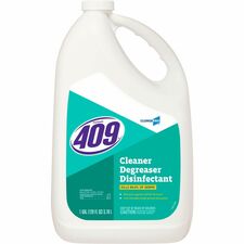CloroxPro™ Formula 409® Cleaner Degreaser Disinfectant Refill For Nonporous Surface - Liquid - 128 fl oz (4 quart) - Disinfectant, Phosphate-free - Clear - 1 Each