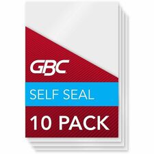 GBC Self Sealing Laminating Pouches Sheet Size Supported: Wallet-size - Laminating Pouch/Sheet Size: 2.38" Width x 3.88" Length x 8 mil Thickness - Glossy - for Document, Photo - Self-adhesive, Easy Peel, Durable - Clear - 10 / Pack
