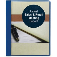 Smead Letter Recycled Report Cover 8 1/2" x 11" - 3 Fastener(s) - 1/2" for Folder - 12 pt. - Vinyl, Metal - Blue - 50% Recycled - 25 / Box