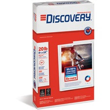 Discovery Premium Multipurpose Paper - Anti-Jam - White 97 Brightness - Legal - 8 1/2" x 14" - 20 lb Basis Weight - Excellent Ink Absorption - White - 500 Sheets per Ream - 10 / Carton