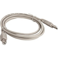 Compucessory USB 2.0 A-B Printer Cables 6 ft USB Data Transfer Cable - First End: 1 x USB Type A - Male - Second End: 1 x USB Type B - Male - Gray - 1 Each
