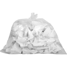 Genuine Joe Clear Trash Can Liners Small Size - 10 gal Capacity - 23" Length x 24" Width x 0.60 mil (15 Micron) Thickness - Low Density - Clear - 25/Roll - 20 / Carton