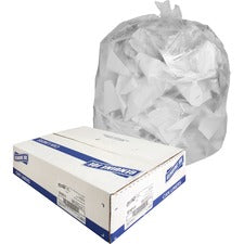 Genuine Joe Clear Trash Can Liners Small Size - 16 gal Capacity - 33" Length x 24" Width x 0.60 mil (15 Micron) Thickness - Low Density - Clear - 500/Box - 1 / Carton