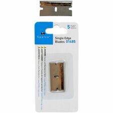 Sparco Tap-Action Razor Knife Refill Blades 1.50" Length x 1" Thickness - Straight Style - Steel - Stainless Steel - 5 / Pack