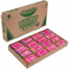 Crayola 16-Color Construction Paper Crayon Classpack Classroom - Multicolor - 400 / Box