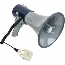 Tatco Lightweight Hand Megaphone 25 W Amplifier - Built-in Amplifier - Gray, Blue