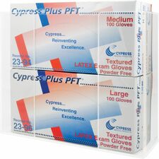 Kantek Double Glove Box Dispenser 10.7" Height x 10.3" Width x 3.8" Depth - Acrylic - Clear - 1 Each