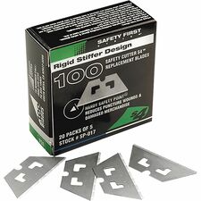 PHC Pacific S4/S3 Safety Cutter Replacement Blades Straight Style - Steel - Silver - 100 / Box