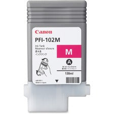 Canon PFI-102M Original Inkjet Ink Cartridge - Magenta - 1 Each Inkjet - Magenta - 1 Each