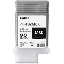 Canon PFI-102MBK Original Inkjet Ink Cartridge - Matte Black - 1 Each Inkjet - Matte Black - 1 Each