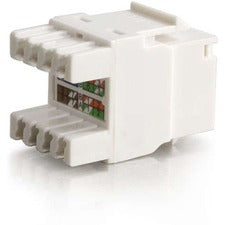 C2G Cat. 5e Keystone Jack 1 Each - RJ-45 Network Female - White