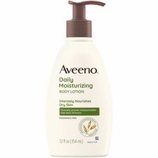 Aveeno® Daily Moisturizing Lotion Lotion - 12 fl oz - 12 oz (340.2 g) - Non-fragrance - For Dry, Sensitive Skin - Non-greasy, Non-comedogenic, Hypoallergenic, Absorbs Quickly - 1 Each