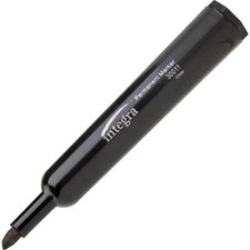 Integra Permanent Chisel Markers Chisel Marker Point - Black Ink - Writing, Drawing - 12 / Box