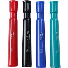 Integra Permanent Chisel Markers Chisel Marker Point - Assorted Ink - 4 / Set