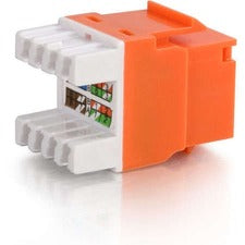 C2G CAT5e Keystone Jack 1 - RJ-45 Network Female - Orange