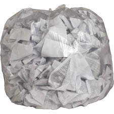 Genuine Joe Clear Trash Can Liners 45 gal Capacity - 46" Length x 40" Width x 0.60 mil (15 Micron) Thickness - Low Density - Clear - Film - Multipurpose - Recycled - 250/Box - 1 / Carton