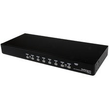 StarTech.com StarView USB Console KVM Switch with OSD 8 Computer(s) - 1920 x 1440 - 1U - Rack-mountable, Desktop - TAA Compliant