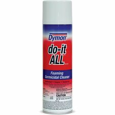 Dymon Do-It-All Foaming Germicidal Cleaner 18 fl oz (0.6 quart) - Odorless, Disinfectant, Deodorize, Non-abrasive - White - 1 Each