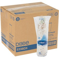 Dixie PerfecTouch 8 oz Insulated Paper Hot Coffee Cups by GP Pro 8 fl oz - Paper - Hot Drink, Coffee - 25/Pack - 20 / Carton