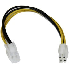 StarTech.com 8in ATX12V 4 Pin P4 CPU Power Extension Cable For Power Supply - 8" Cord Length - ATX / ATX - 1 Each