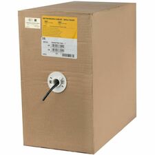 StarTech.com Cat. 6 UTP Patch Network Cable 1000 ft Category 6 Network Cable for Network Device - 1 Gbit/s - Patch Cable - Unshielded Twisted Pair (UTP) - CM - 24 AWG - Black - 1 Roll