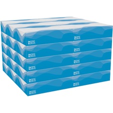 Pacific Blue Select Facial Tissue by GP Pro - Flat Box 2 Ply - 8.33" Width x 8" Length - White - Paper - 100/Box - 30 / Carton