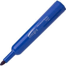 Integra Permanent Chisel Markers Chisel Marker Point - Blue Ink - 1 Dozen