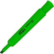 Integra Chisel Desk Liquid Highlighters Chisel Marker Point - Green Ink - 1 Dozen