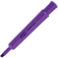 Integra Chisel Desk Liquid Highlighters Chisel Marker Point - Purple Ink - 1 Dozen