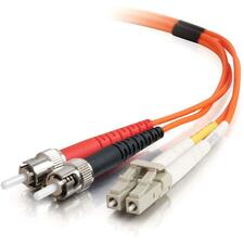 C2G Fiber Optic Duplex Patch Cable 3.28 ft Fiber Optic Network Cable - First End: 2 x LC - Male - Second End: 2 x ST - Male - Patch Cable - 62.5/125 µm - Orange - 1 Each