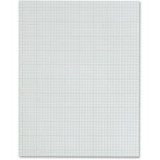 TOPS Quad Ruling Cross Section Pad - Letter 50 Sheets - Glue - Both Side Ruling Surface - Quad Ruled Front Ruling - 20 lb Basis Weight - Letter - 8 1/2" x 11" Sheet Size - White Paper - Dual Sided, Smear Resistant, Acid-free, Sturdy Back - 1 Pad