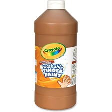 Crayola Washable Finger Paint 1 Color(s) - Brown - 2 lb - Washable - 1 Each