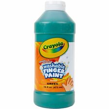 Crayola Washable Finger Paint 1 Color(s) - Green - 16 fl oz - Washable - 1 Each