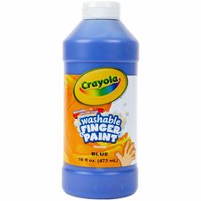 Crayola Washable Finger Paint 1 Color(s) - Blue - 16 fl oz - Washable - 1 Each
