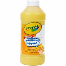 Crayola Washable Finger Paint 1 Color(s) - Yellow - 16 fl oz - Washable - 1 Each